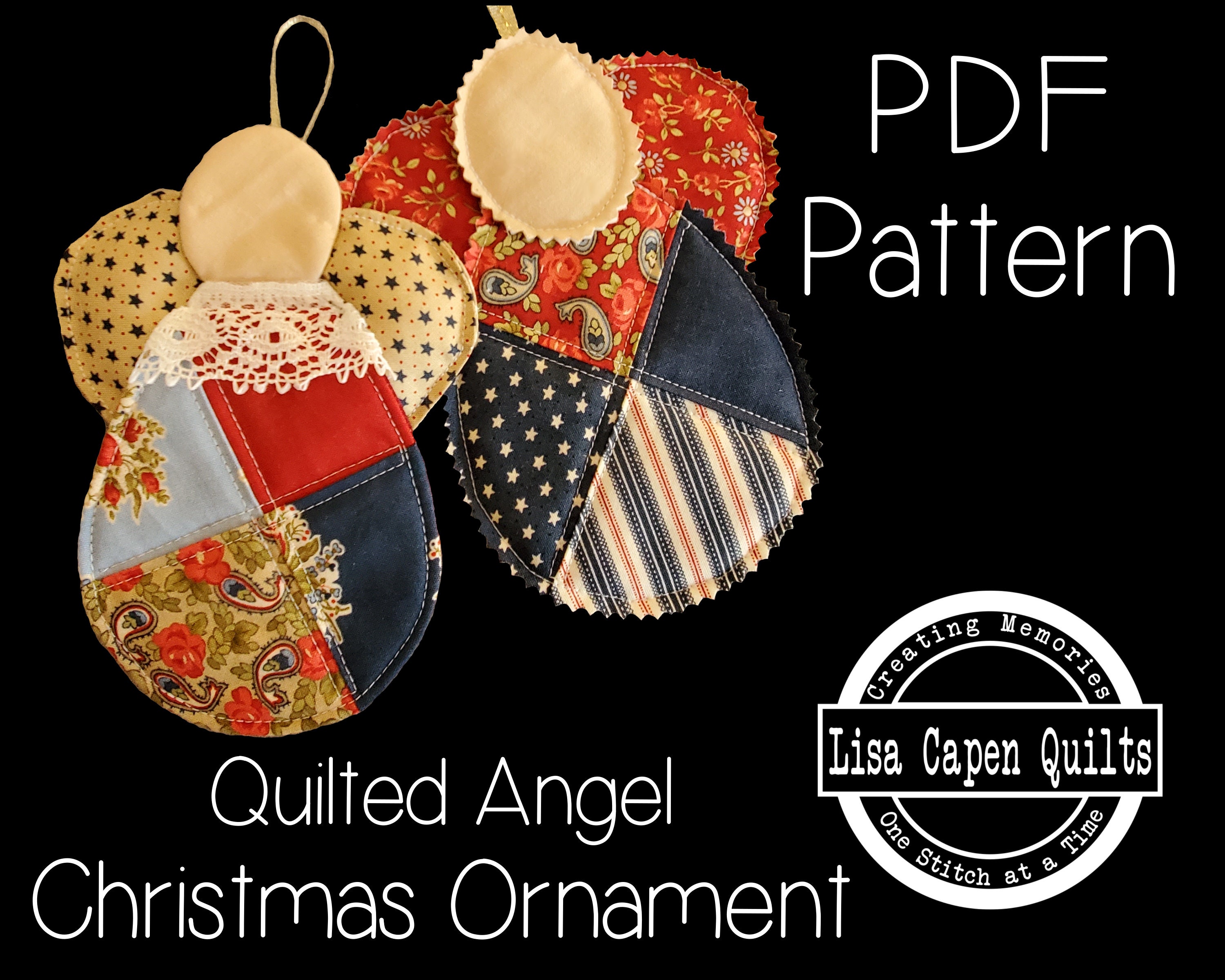 Quilted Angel Christmas Ornament Pattern Instant PDF Pattern Etsy Quilted Angel Christmas Ornament Pattern Instant PDF Pattern Etsy