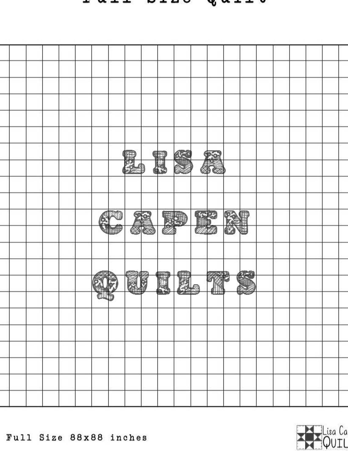 Quilters Graph Paper Instant Printable Download 4 Inch Etsy