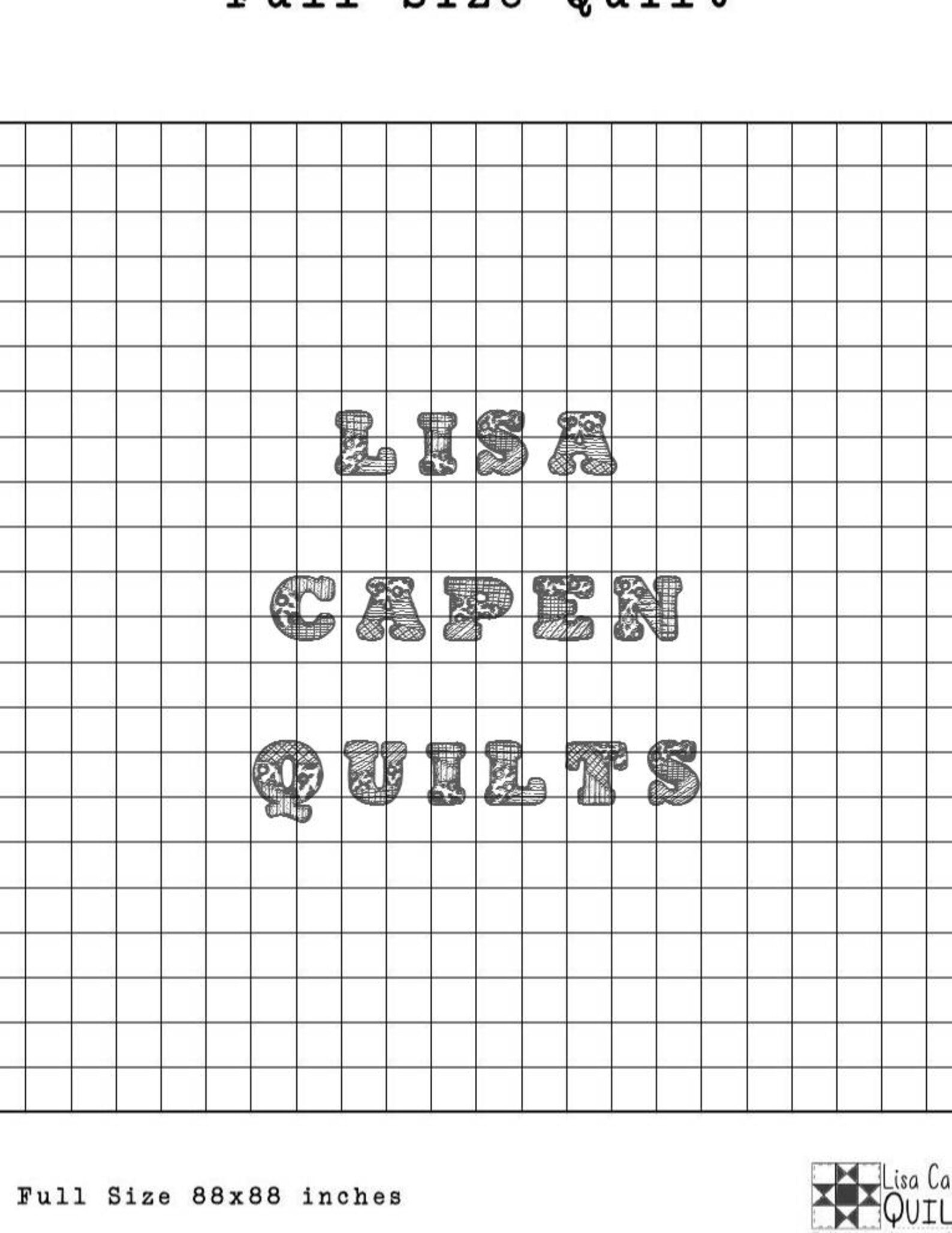Quilters Graph Paper Instant Printable Download 4 Inch | Etsy
