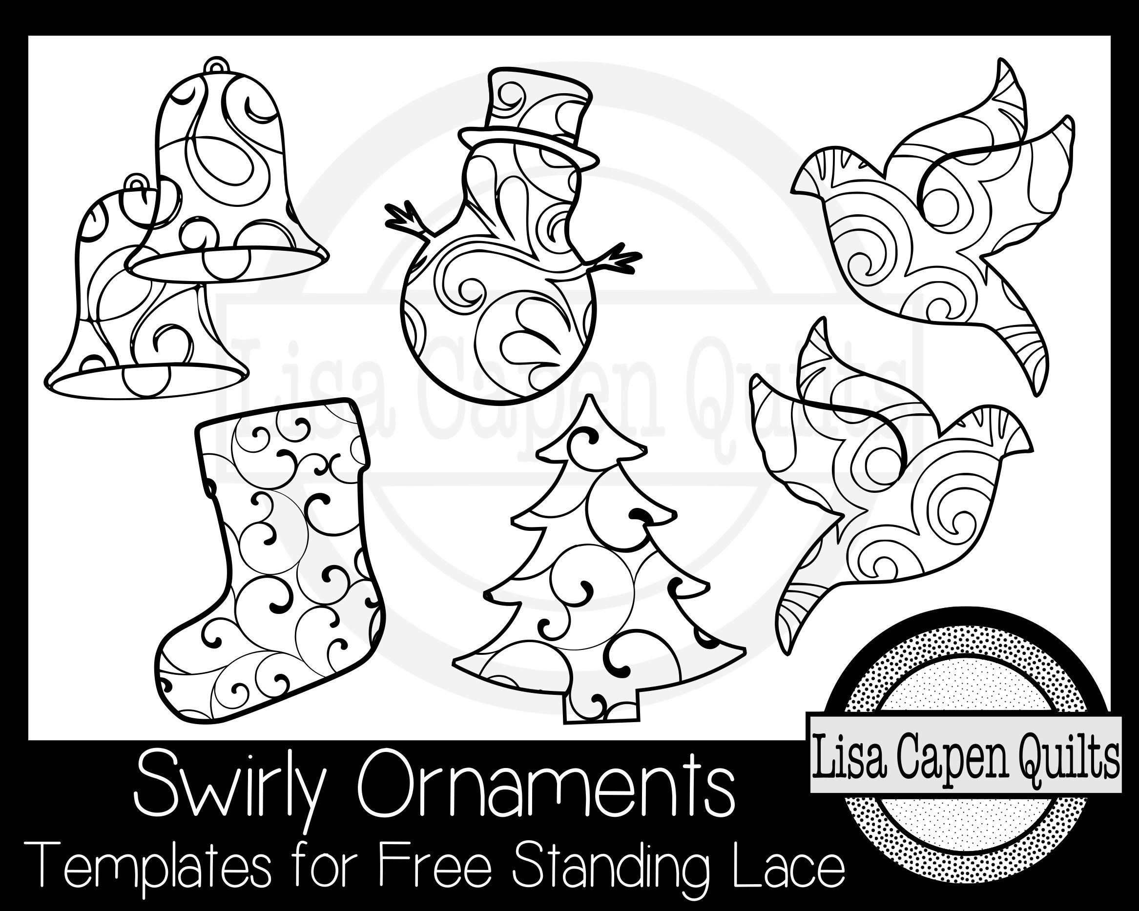 Printable Christmas Button Lace Ornament Tutorial PDF Pattern - Super Mom -  No Cape!