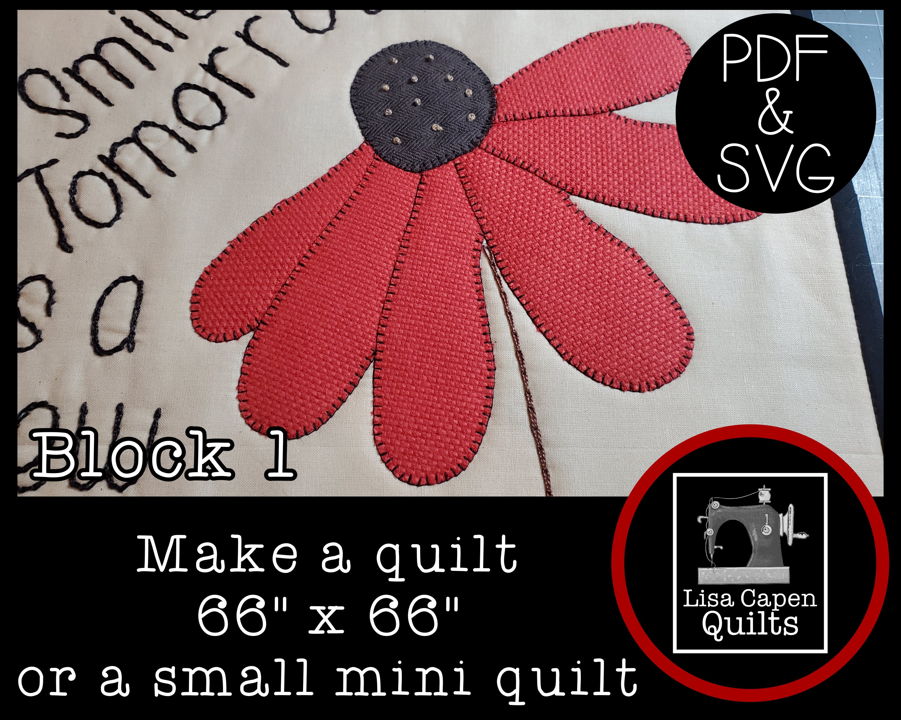 All the Things Block 1 the Larger Quilt Block Version of the Etsy