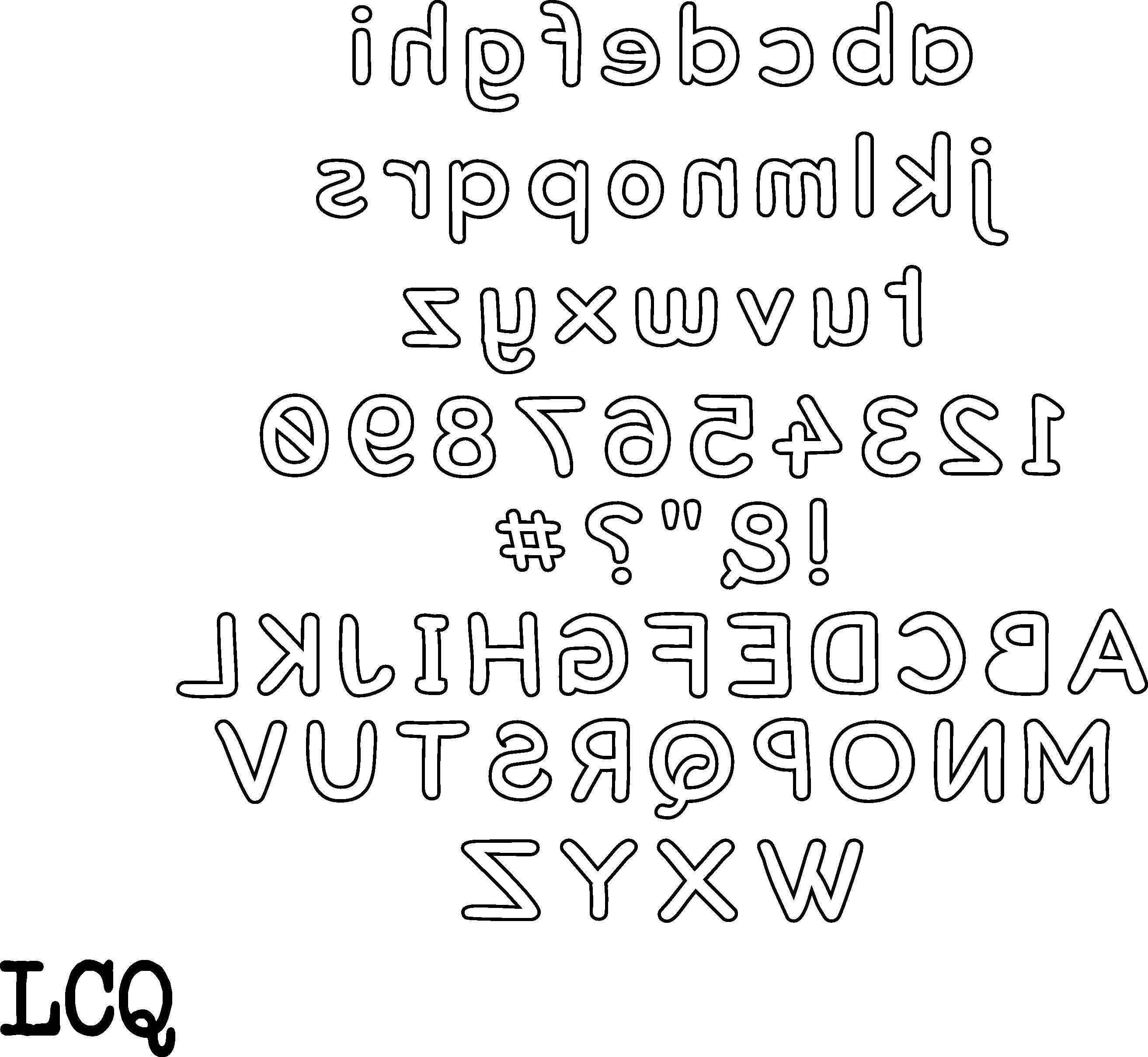 5 Inch Simple Template Letters and Numbers Upper Case and - Etsy