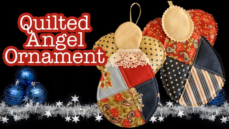Quilted Angel Christmas Ornament Pattern Instant PDF Pattern - Etsy
