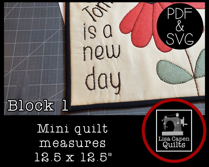 All the Things Block 1 the Larger Quilt Block Version of the Etsy