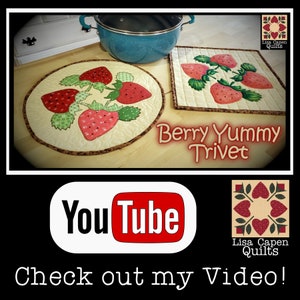 Berry Yummy Trivet/mini Quilt Pattern - Instant Download PDF and SVG ...