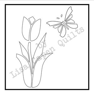 Tulip Mosaic Pattern - Instant Download SVG and PDF - Great for Art ...
