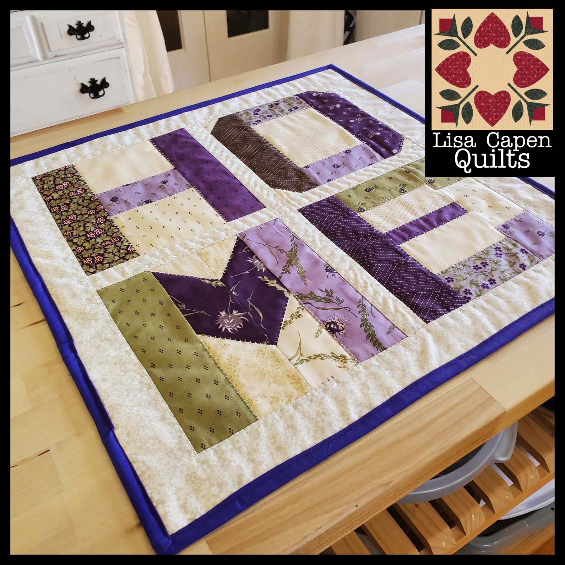 HOME Table Runner - Super Easy Paper Piecing Project Pattern PDF W ...