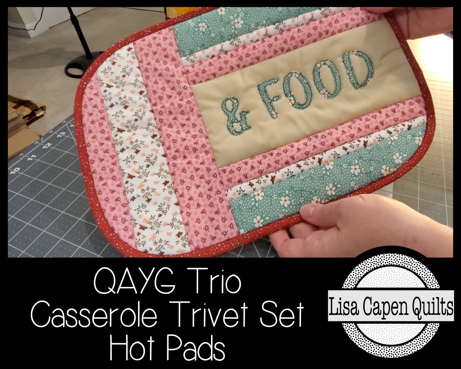 Quilt as You Go Casserole Trivet/hot Pad Trio W/ SVG Cutting Etsy