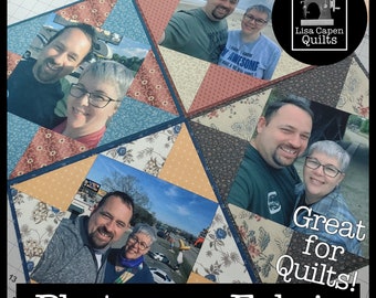 Photos Printed on Fabric - Sublimated Photos for Quilting & Sewing Projects - Saturated color and nice and soft, add your photos to quilts