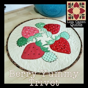 Berry Yummy Trivet/Mini Quilt Pattern Instant Download PDF and SVG Cutting file by Lisa Capen Quilts image 8