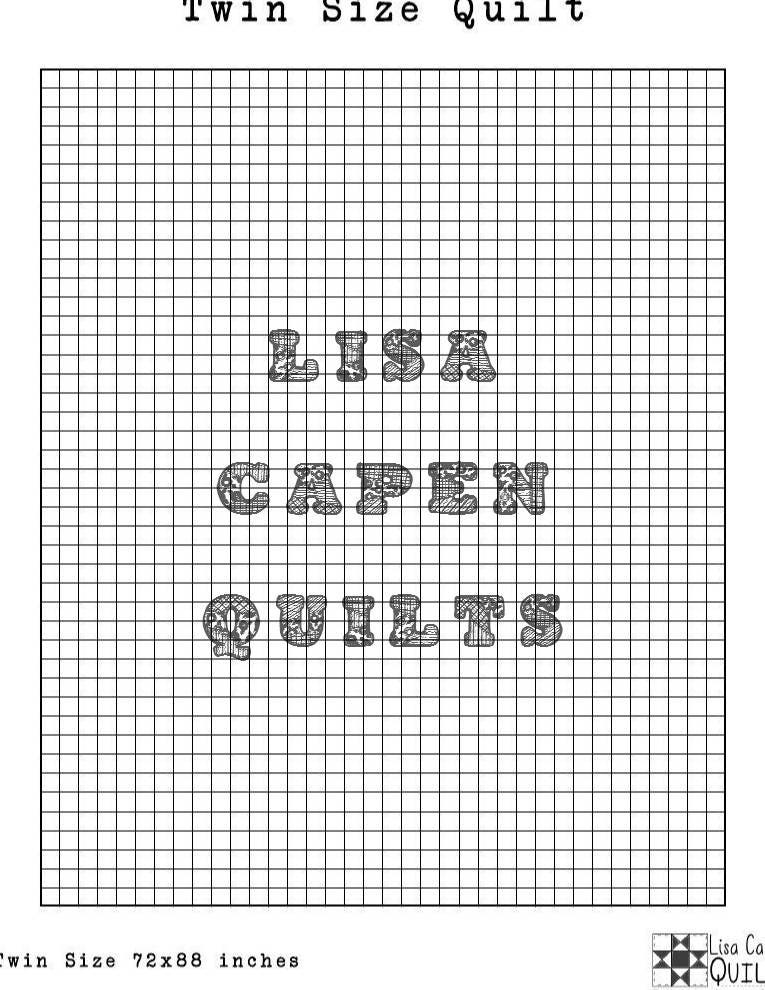 Quilters Graph Paper Instant Printable Download 2 Inch Etsy