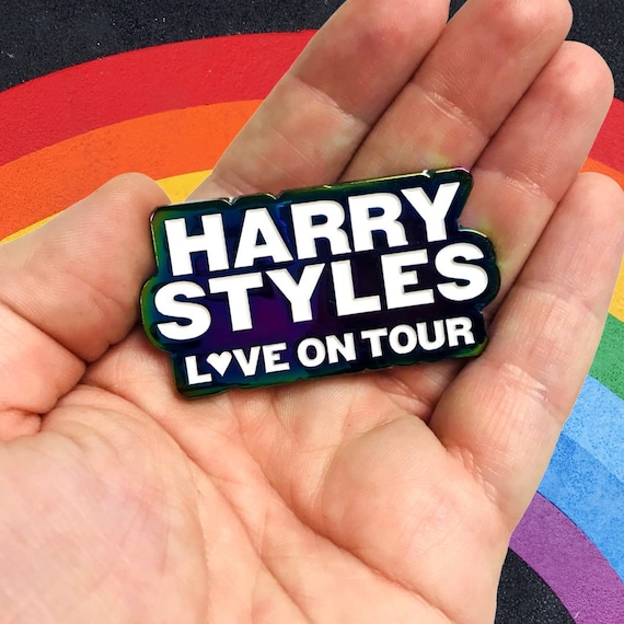 Rainbow Metal Harry Inspired “Love On Tour” Enamel Pin/Keychain
