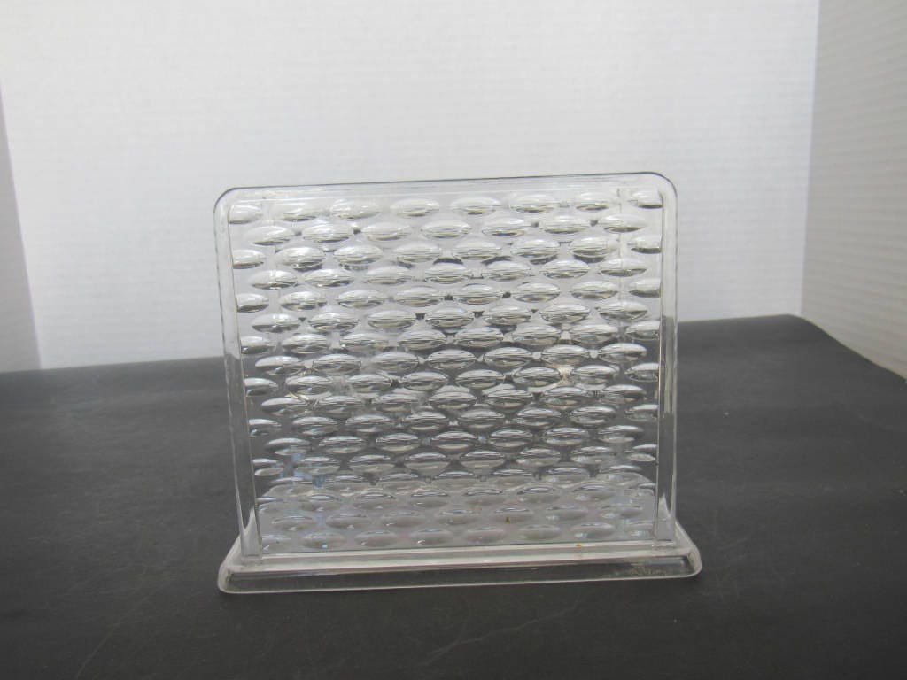 Free Shipping in USA Vintage Clear Plastic Napkin Holder Etsy