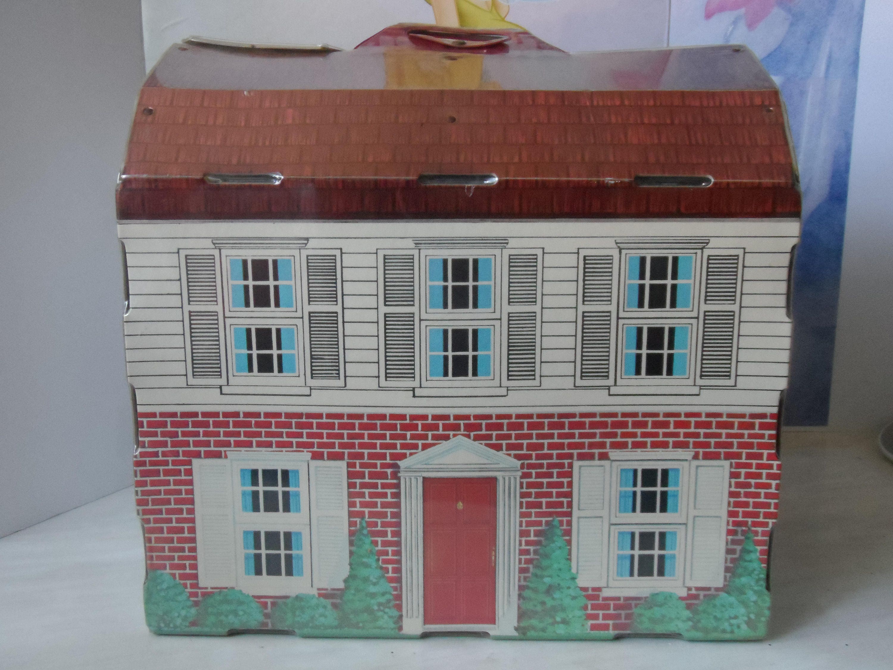 Reduced Vintage Cardboard Dollhouse And Dollhouse Furniture Etsy