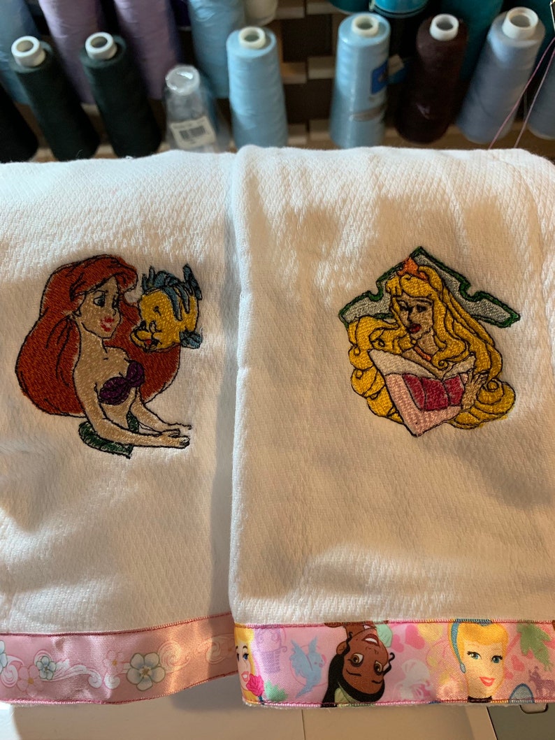 Disney Princesses Burp Cloths Etsy
