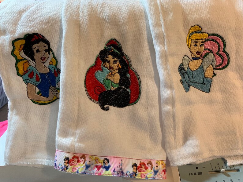 Disney Princesses Burp Cloths Etsy