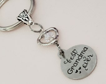 Best Grandma Ever Keychain, Gift for Grandma