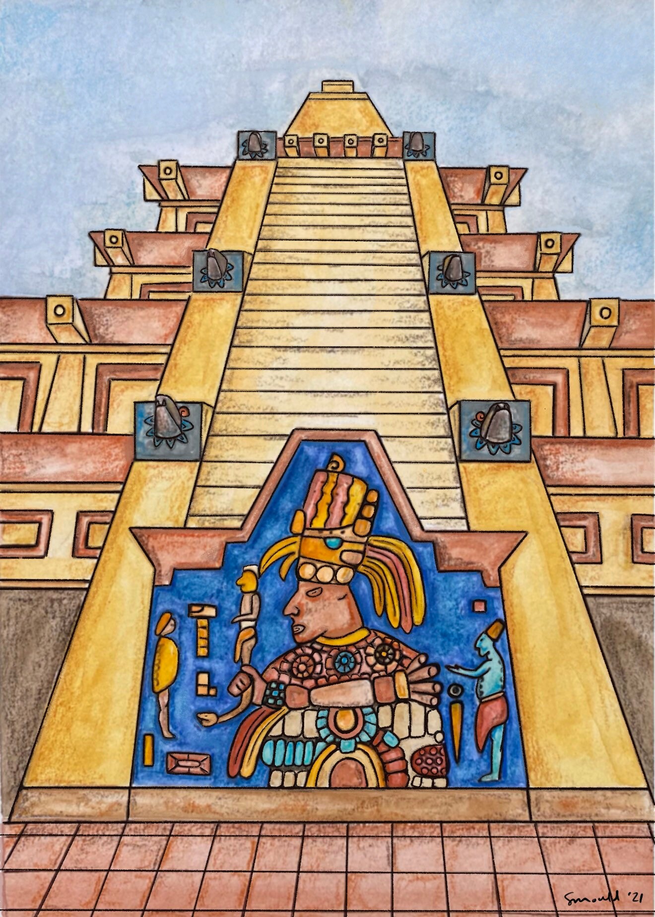 Epcot Mexico Pavilion Print - Etsy
