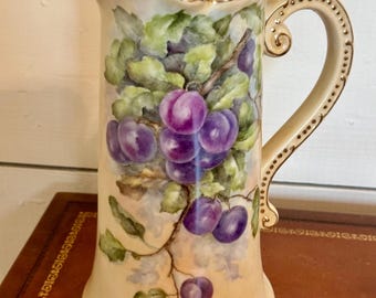 Antique William Guerin Limoges France Porcelain Pitcher – Hand