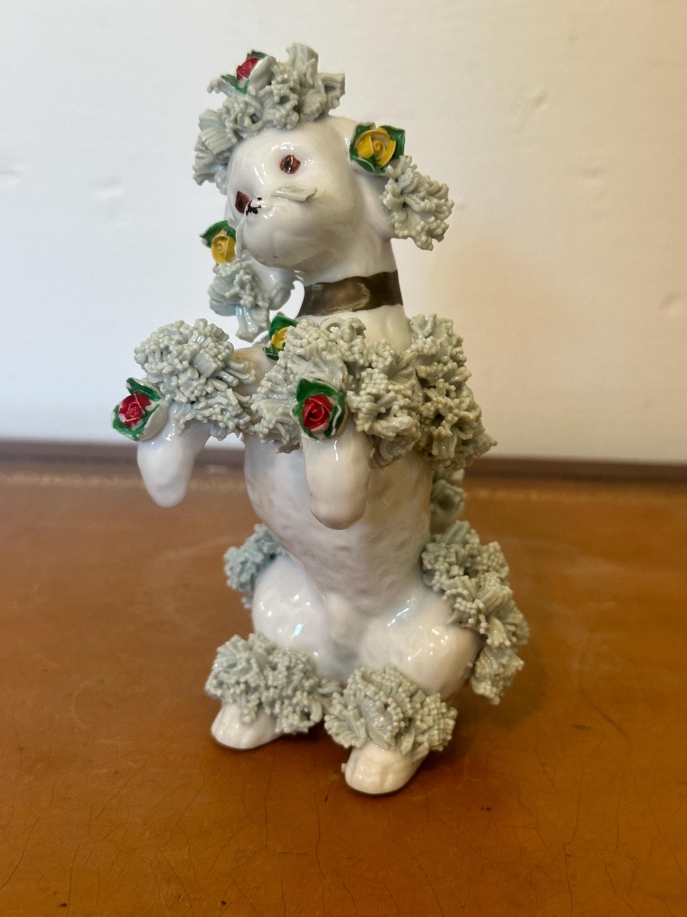 ヴィンテージ　アンティーク　スパゲッティープードル　プードル　陶器　置物 1950s VINTAGE SPAGHETTI POODLE ORNAMENT 50s ビンテージ スパゲティ