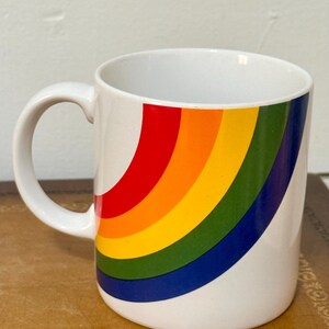 Vintage 1980s FTD Rainbow Coffee Mug