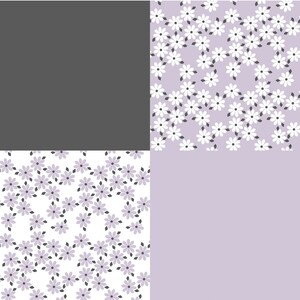 Fall Floral Purple Seamless Fabric Design (4 Files)