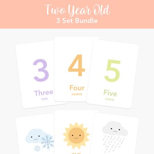 Twee jaar oude Flash Card Bundel, Tweede verjaardagscadeau, Peutercadeau, Montessori Educatief cadeau, Peuter cadeau, Terug naar school, Homeschool