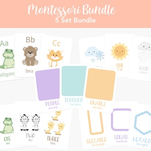 Montessori Flashcards, Erstes Geburtstagsgeschenk, Kleinkind Geschenk, Montessori Pädagogisches Geschenk, Montessori Geschenk Set, Back To School Geschenk, Homeschool