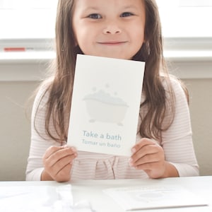 Peuter Klusjes Flashcards, Leren Klusjes, Chore Chart, Klusjes Flash Cards, Maak het bed, Poets mijn tanden, Pick-up speelgoed
