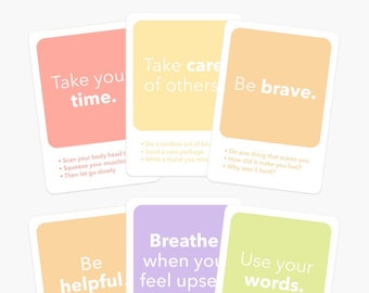 Mindfulness Flash Cards for Toddlers, Calming Activities