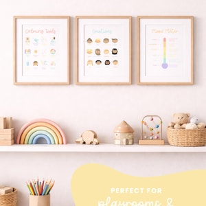 Toddler Mood Meter Printable, Feelings Chart for Kids, Calm Down Corner Poster, Preschool Emotion Chart, Montessori Emotional Regulation SEL image 15