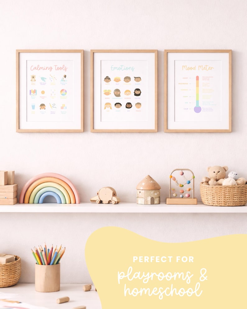 Toddler Mood Meter Printable, Feelings Chart for Kids, Calm Down Corner Poster, Preschool Emotion Chart, Montessori Emotional Regulation SEL image 15