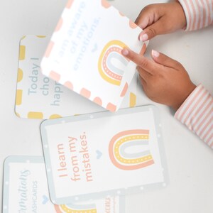 Cartões flash de afirmações, positividade, afirmações infantis, atividades para crianças, atenção plena para crianças, boa atitude para crianças, boas vibrações para crianças