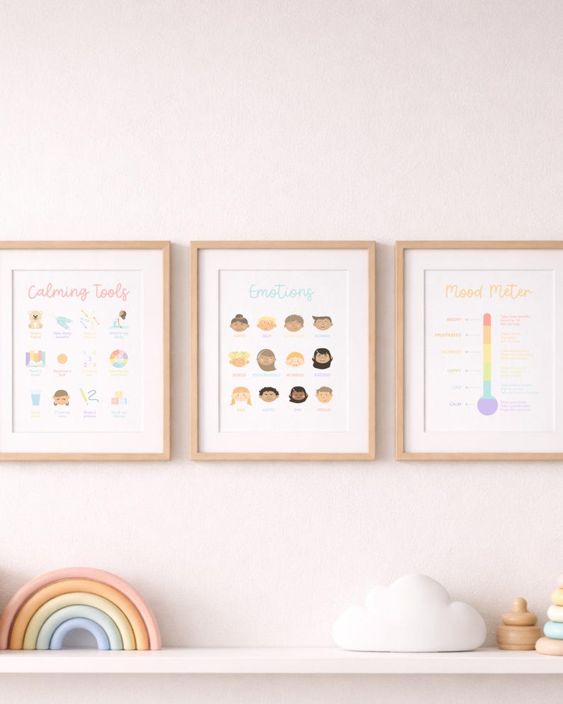 Toddler Mood Meter Printable, Feelings Chart for Kids, Calm Down Corner Poster, Preschool Emotion Chart, Montessori Emotional Regulation SEL image 5