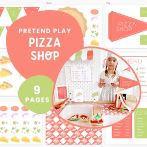 Pizza Shop Dramatic Play & Printable Worksheets