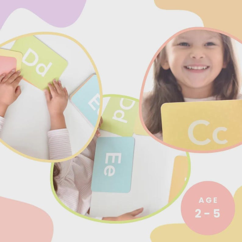 Learn to Read Flashcards Bundle | Early Reader Phonics Sight Words CVC Cards | Kindergarten Readiness Toddler Preschool Reading Games image 2
