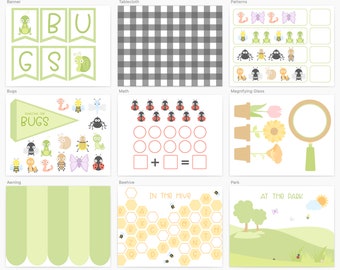 Bugs Dramatic Play & Printable Worksheets