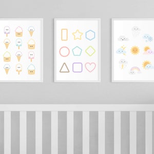 Montessori Art, Home School Printable, Educational Print, Nursery Wall ...