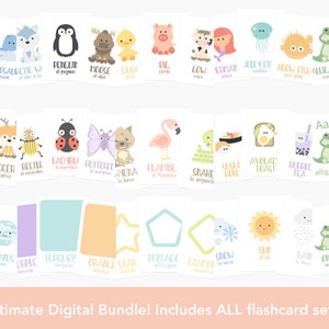 ULTIMATE Digital Flashcard Bundle, Quiet Toddler Activity, Toddler Printables, Preschool Curriculum, Preschool Education, Homeschool Prints