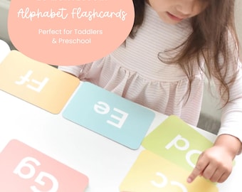 Alphabet Flashcards for Toddlers | Montessori ABC Cards | Preschool Letter Recognition | Ages 3–5