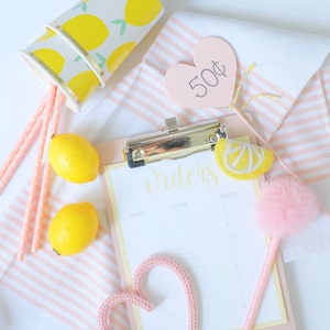 Lemonade Stand Pretend Play Printable | Toddler Summer Activity | Dramatic Play Lemonade Stand | Kids Business Play | Preschool Learning image 3