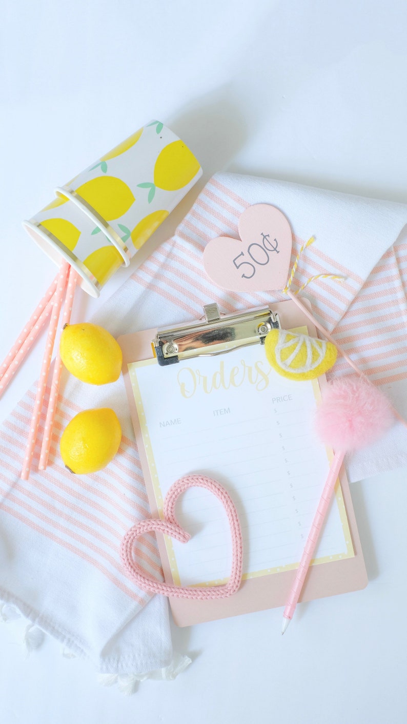 Lemonade Stand Pretend Play Printable | Toddler Summer Activity | Dramatic Play Lemonade Stand | Kids Business Play | Preschool Learning image 3