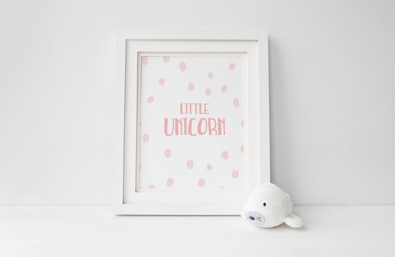 Pink Unicorn Girl, Printable Unicorn Art, Unicorn Room Decor, Unicorn Art Print, Girls Nursery Decor, Baby Girl Nursery, Blush Nursery Art image 6