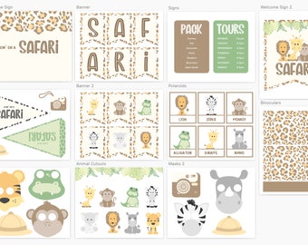 Safari Jungle Rainforest Printable Dramatic Play