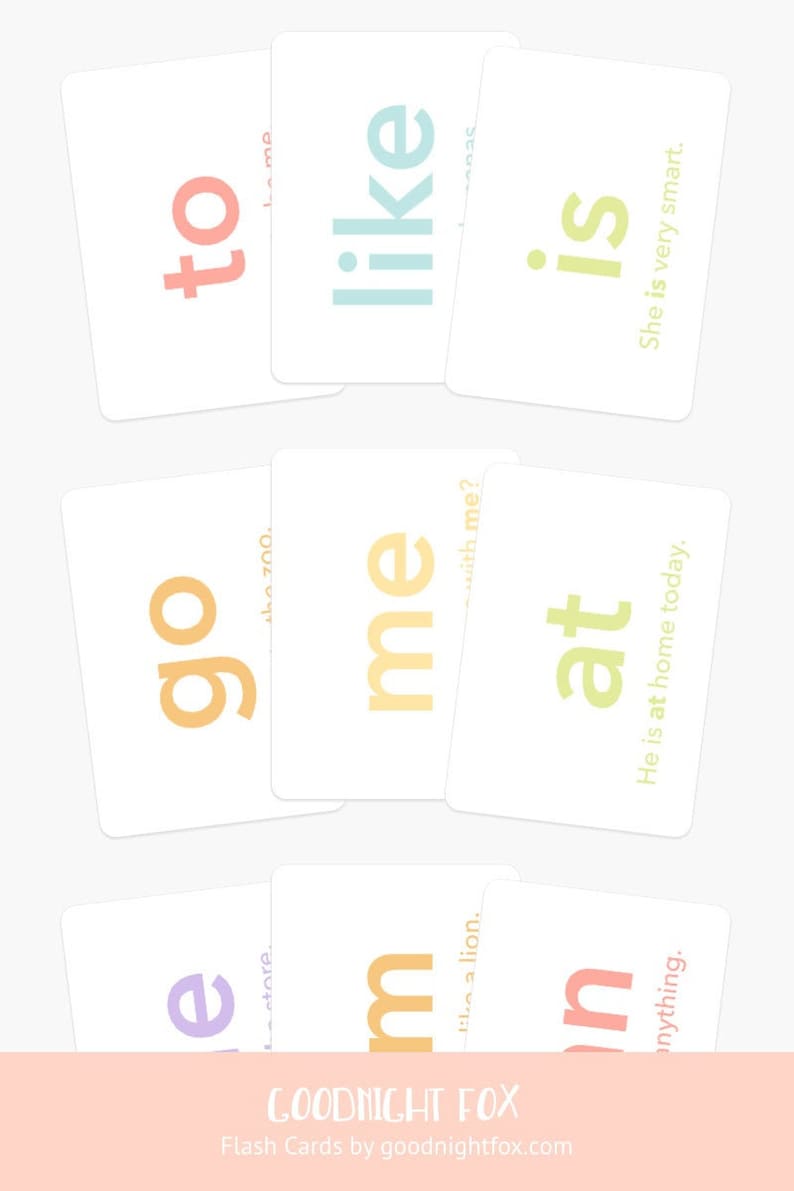 Sight Word Flashcards for Kids | Learn to Read Cards | Preschool & Kindergarten Reading Activities | Homeschool Learning | Ages 4-6 image 9