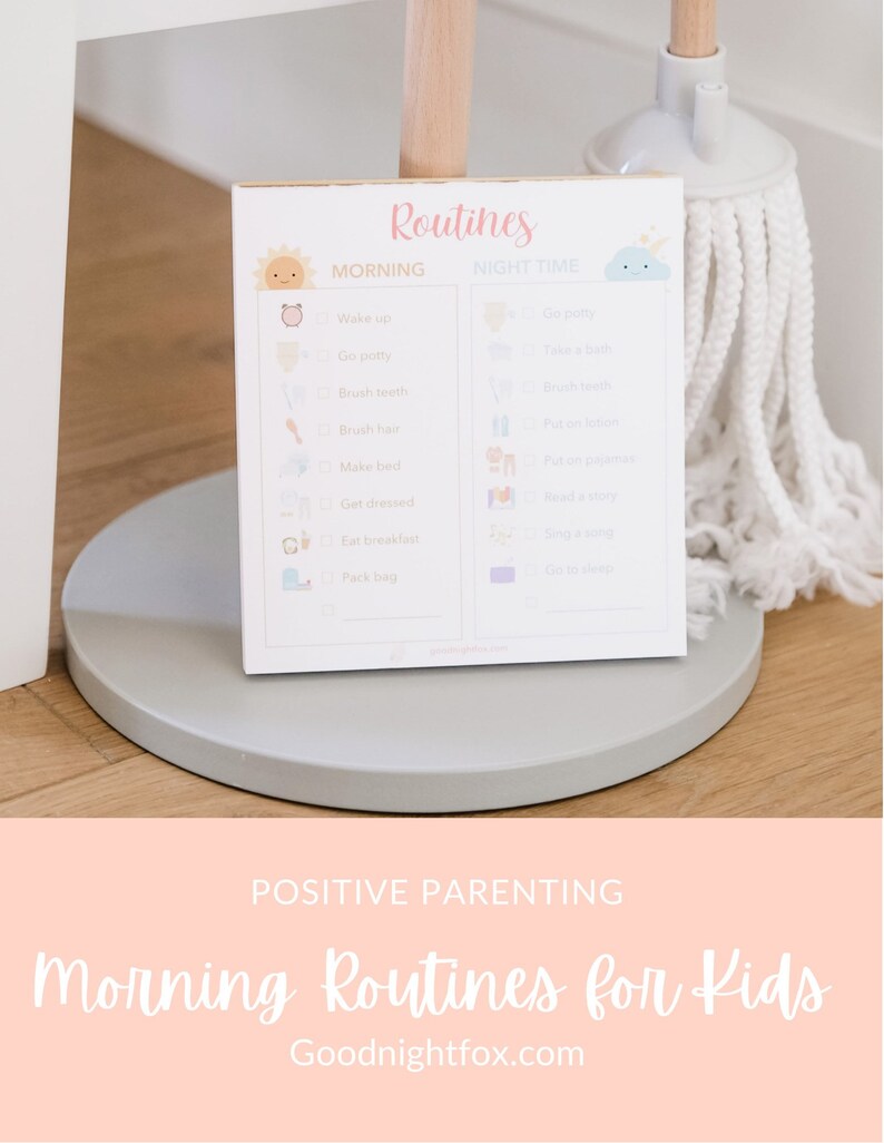 Routines Checklist Notepad, Morning Routine, Evening Routines, Bed Time Routines, Toddler Jobs Chores, Self-sufficient Happy Kids, Parenting image 9