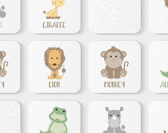Safari Animal Memory Game, Montessori Toddler Toy