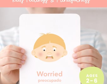 Feelings & Mindfulness Flashcards for Kids | Calm Down Corner Cards | Emotion, Yoga,  Affirmation Cards | Social Emotional Learning SEL