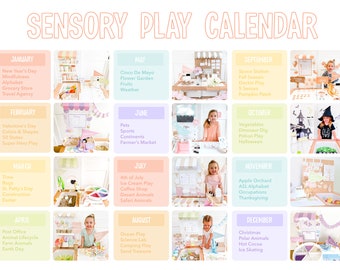 Sensory Play Calendar 2024 (Calendar Only)