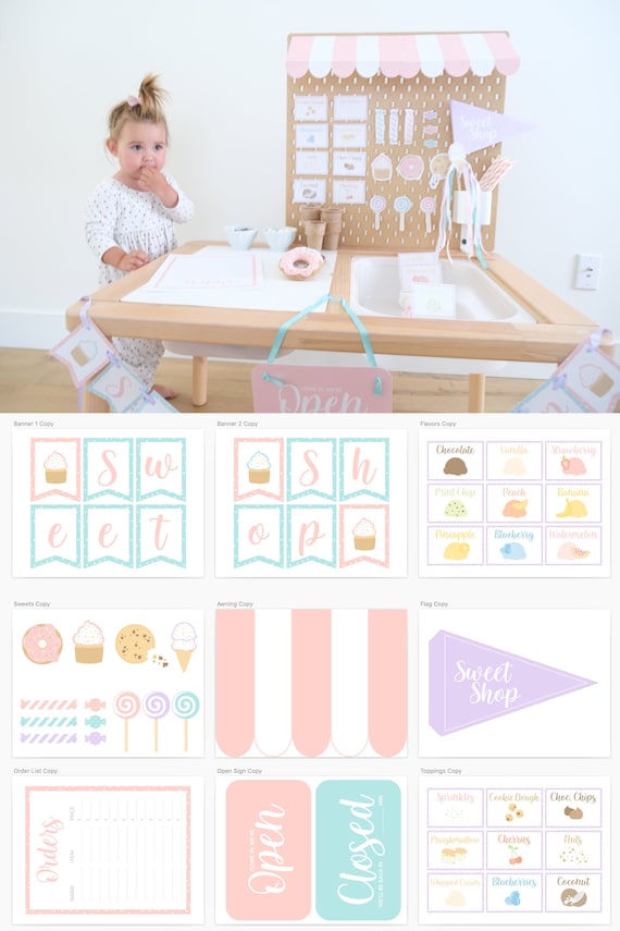 Sweet Shop Dramatic Play Printables, Printable Play, Printable Activities, Summer Activity Printables, Preschool Activities, Pretend Play